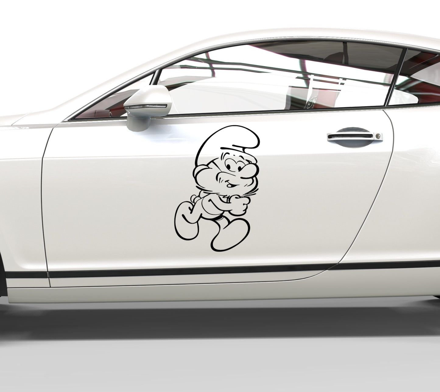 Autoaufkleber Die Schlümpfe Papa Schlumpf