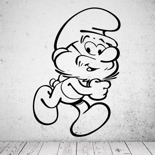 Wandtattoo Die Schlümpfe Papa Schlumpf