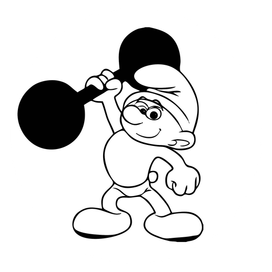 Wandtattoo Die Schlümpfe Hefti