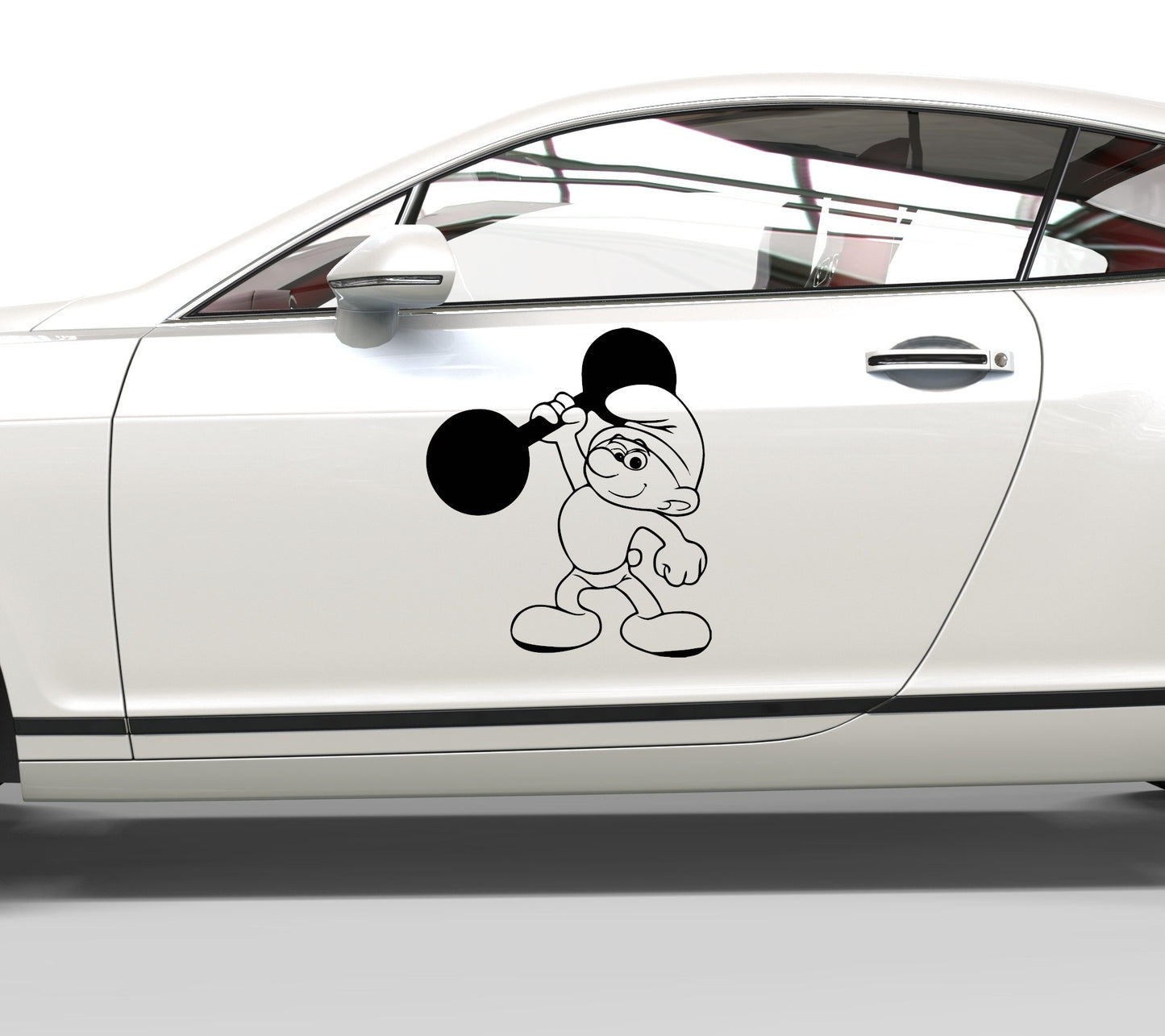 Autoaufkleber Die Schlümpfe Hefti