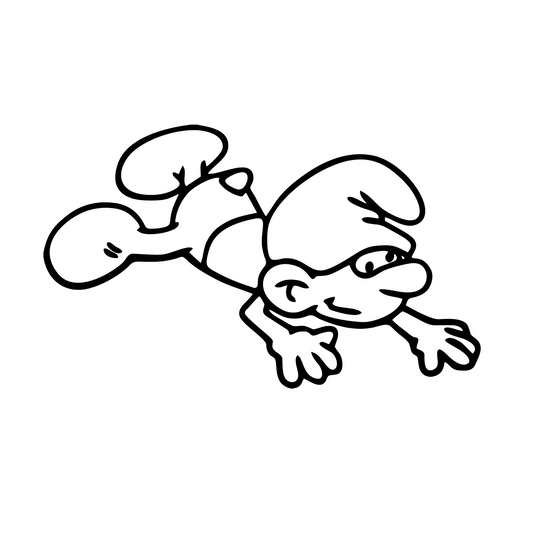 Wandtattoo Die Schlümpfe Clumsy