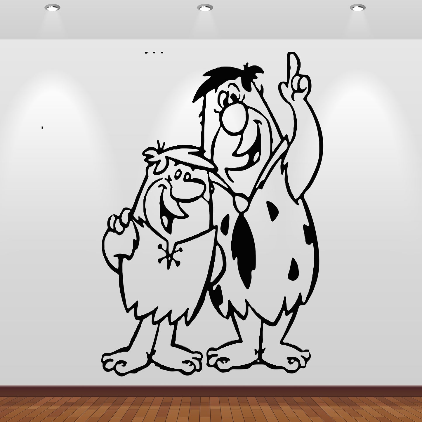 Wandtattoo Familie Feuerstein-Fred und Barney