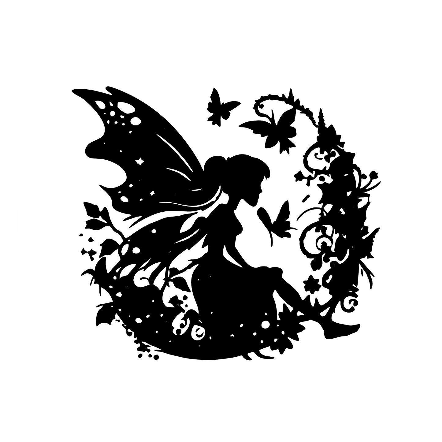 Wandtattoo Baumelfe