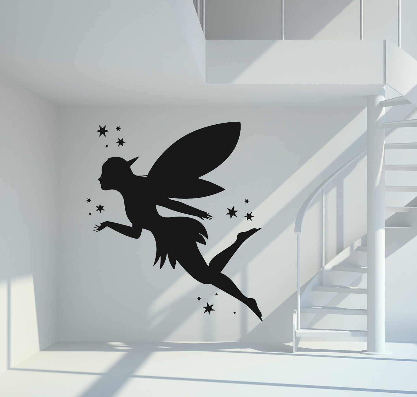 Wandtattoo Fee Silhouette mit Sternen