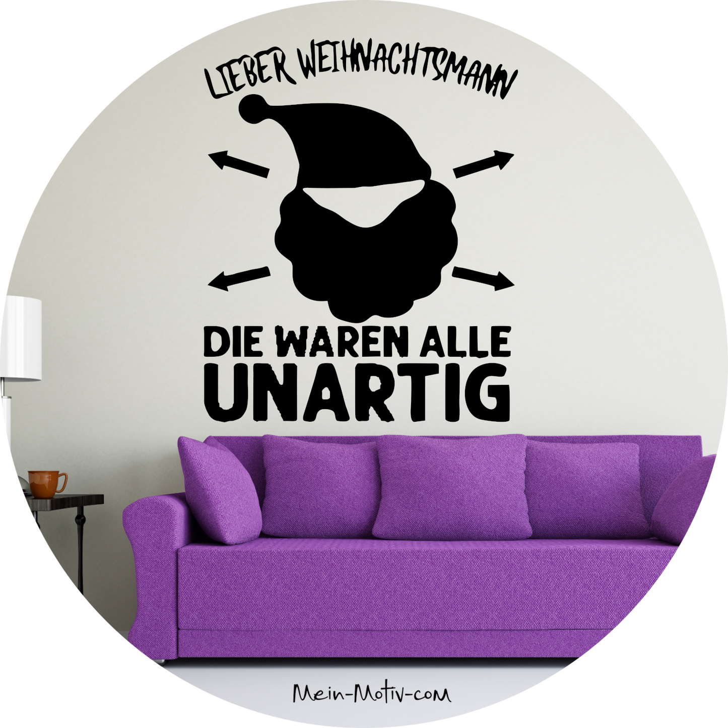 Wandtattoo Lieber Weihnachtsmann