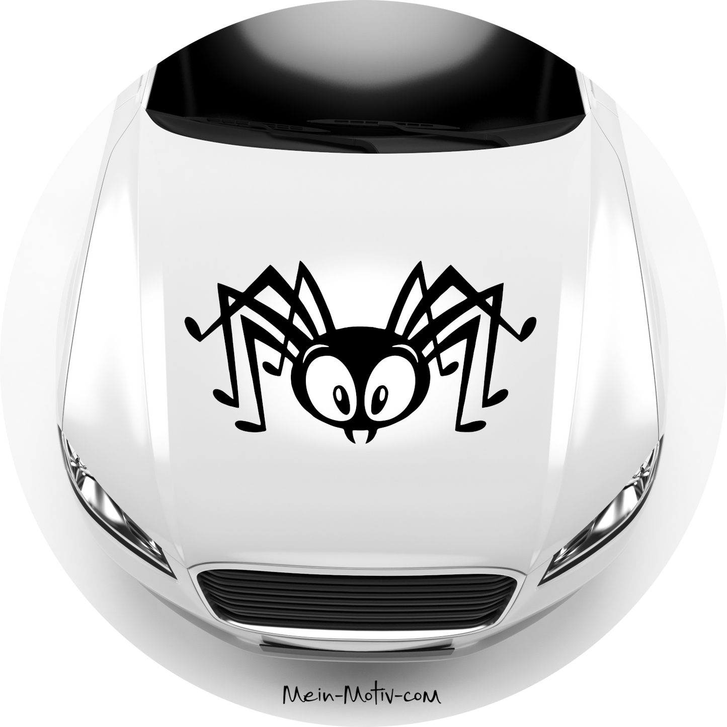 Autoaufkleber Spinne witzig