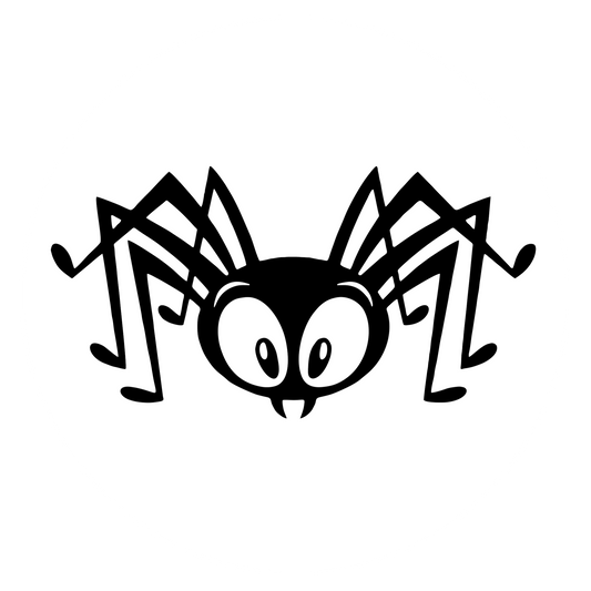 Autoaufkleber Spinne witzig