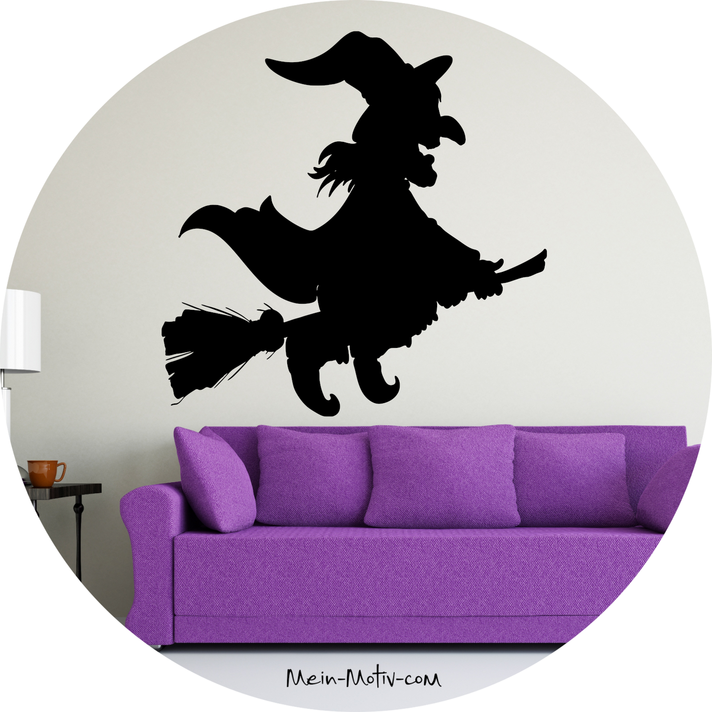 Wandtattoo Silhouette Hexe