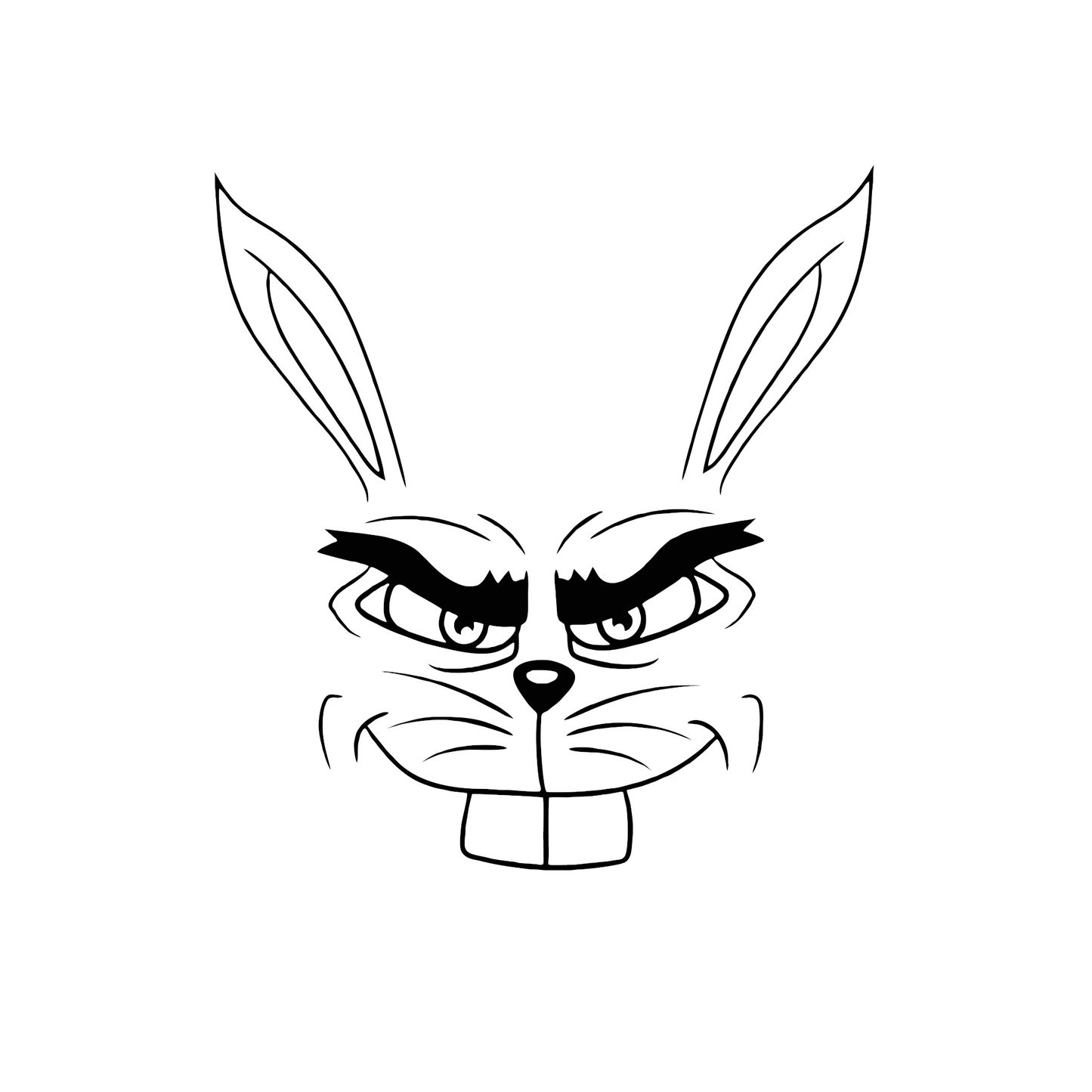 Wandtattoo Hase gemein