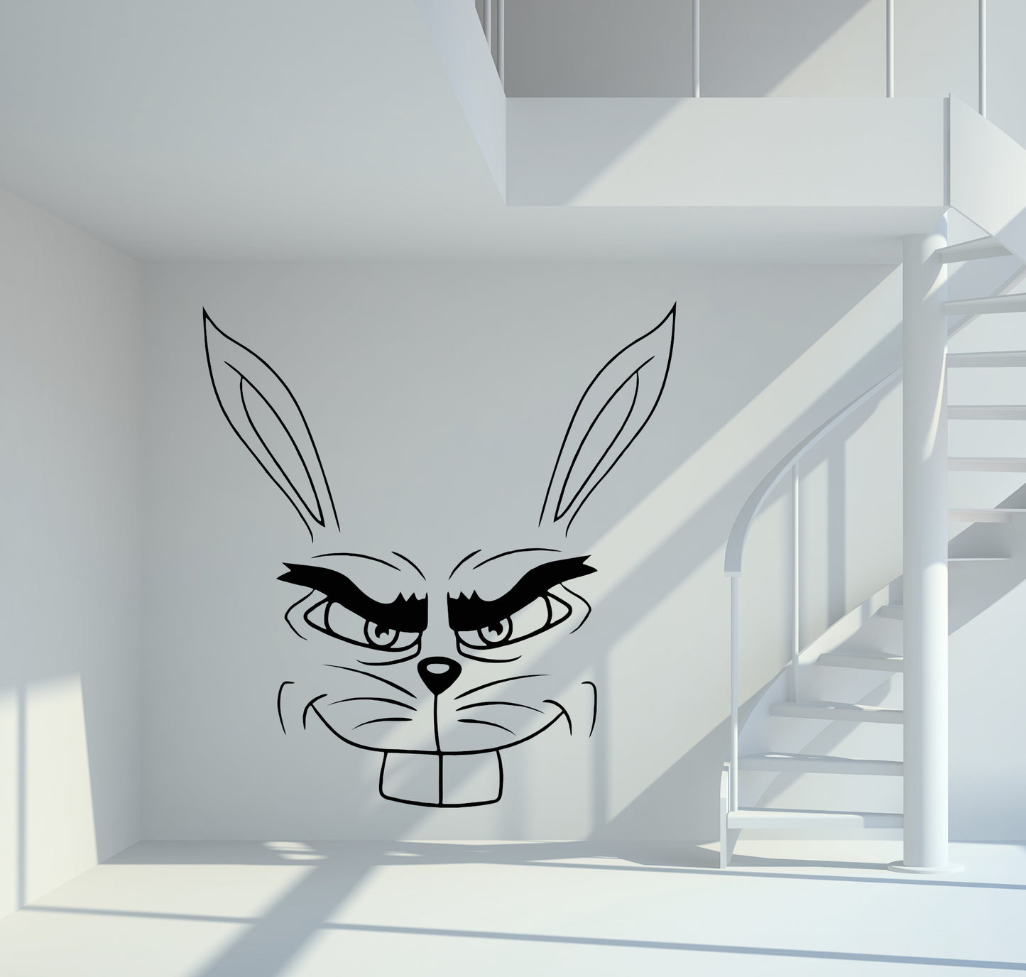 Wandtattoo Hase gemein