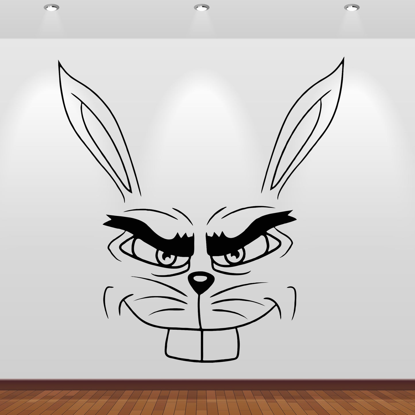 Wandtattoo Hase gemein