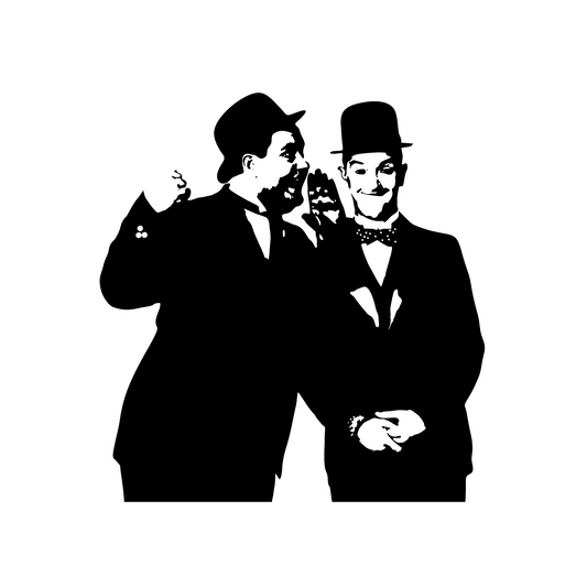 Wandtattoo Dick und Doof