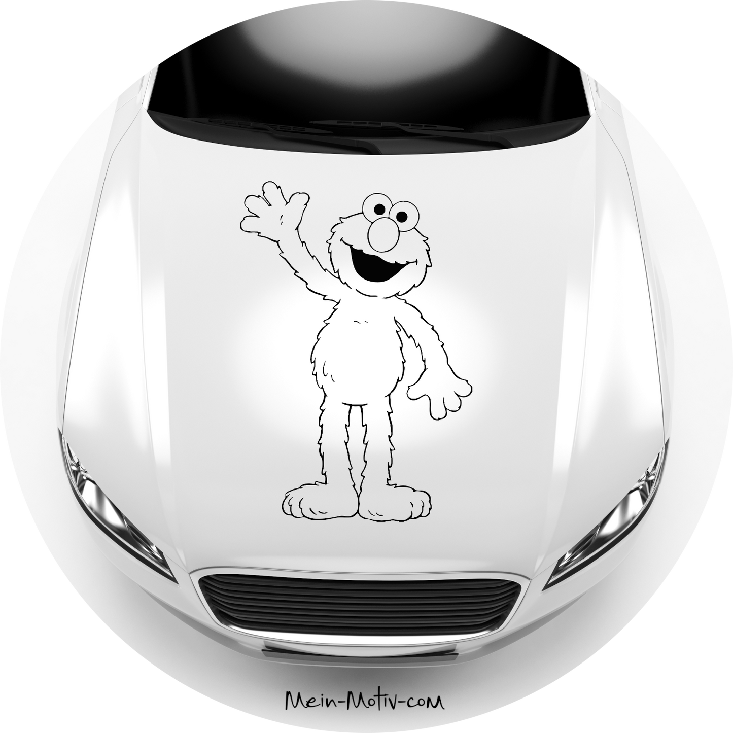 Autoaufkleber Elmo Sesamstraße
