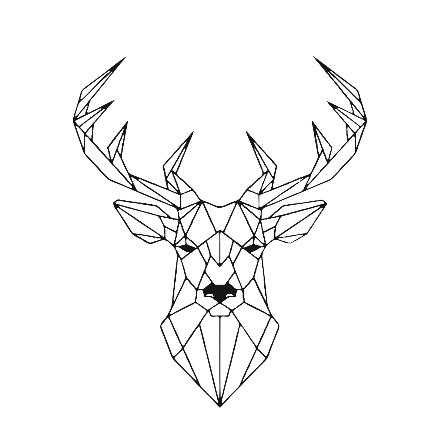 Autoaufkleber Hirsch geometrisch