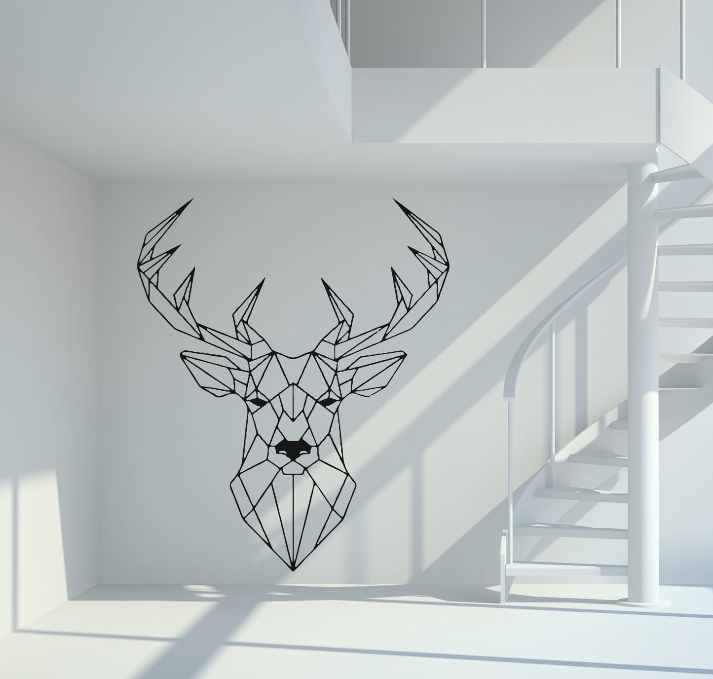 Wandtattoo Hirsch geometrisch