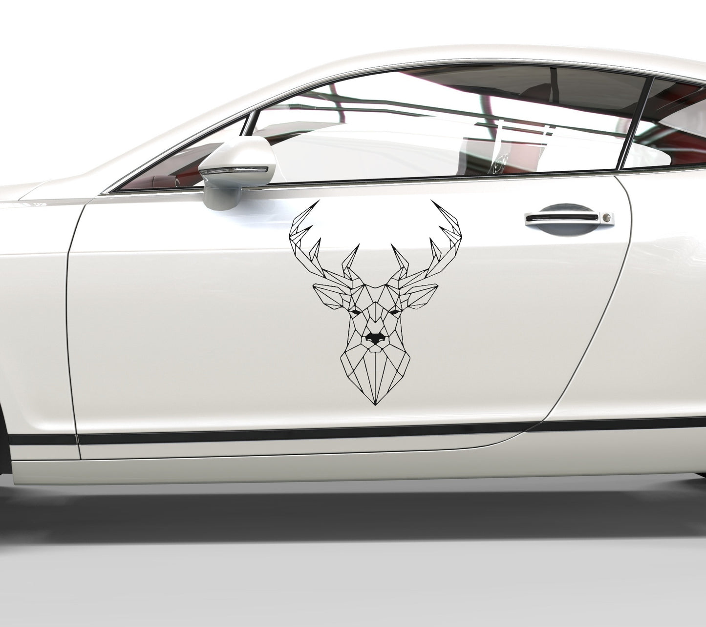 Autoaufkleber Hirsch geometrisch