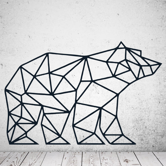 Wandtattoo Bär geometrisch