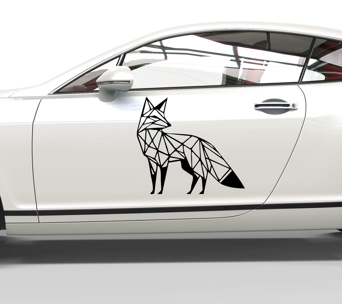 Autoaufkleber Fuchs geometrisch