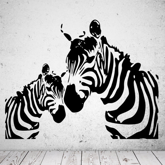 Wandtattoo Zebra Duo