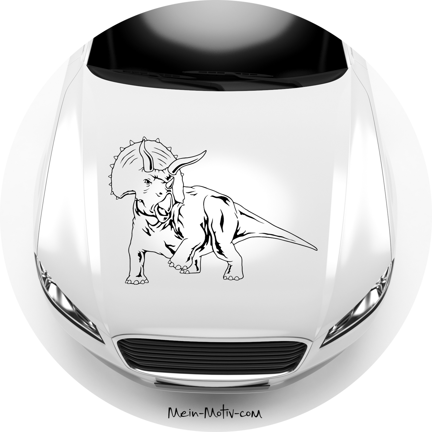 Autoaufkleber Triceratops Dinosaurier