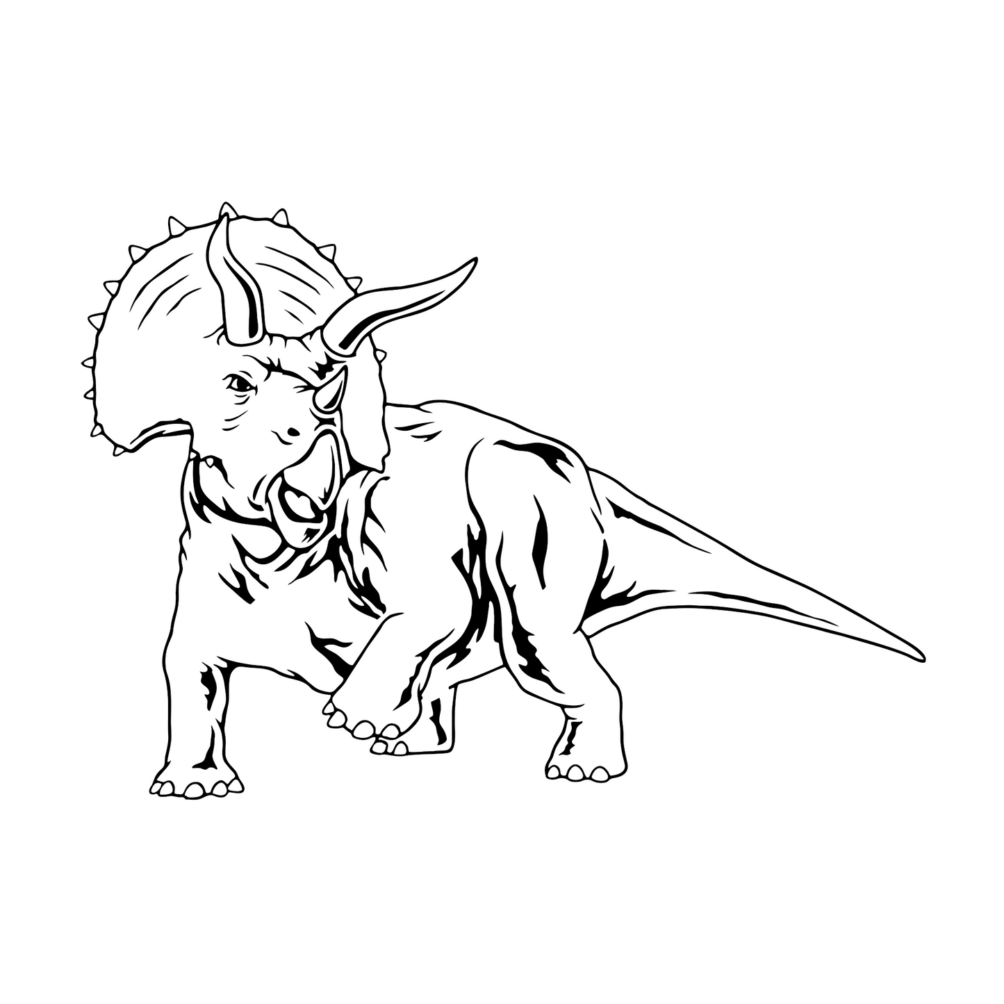 Autoaufkleber Triceratops Dinosaurier