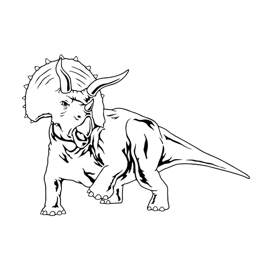 Autoaufkleber Triceratops Dinosaurier