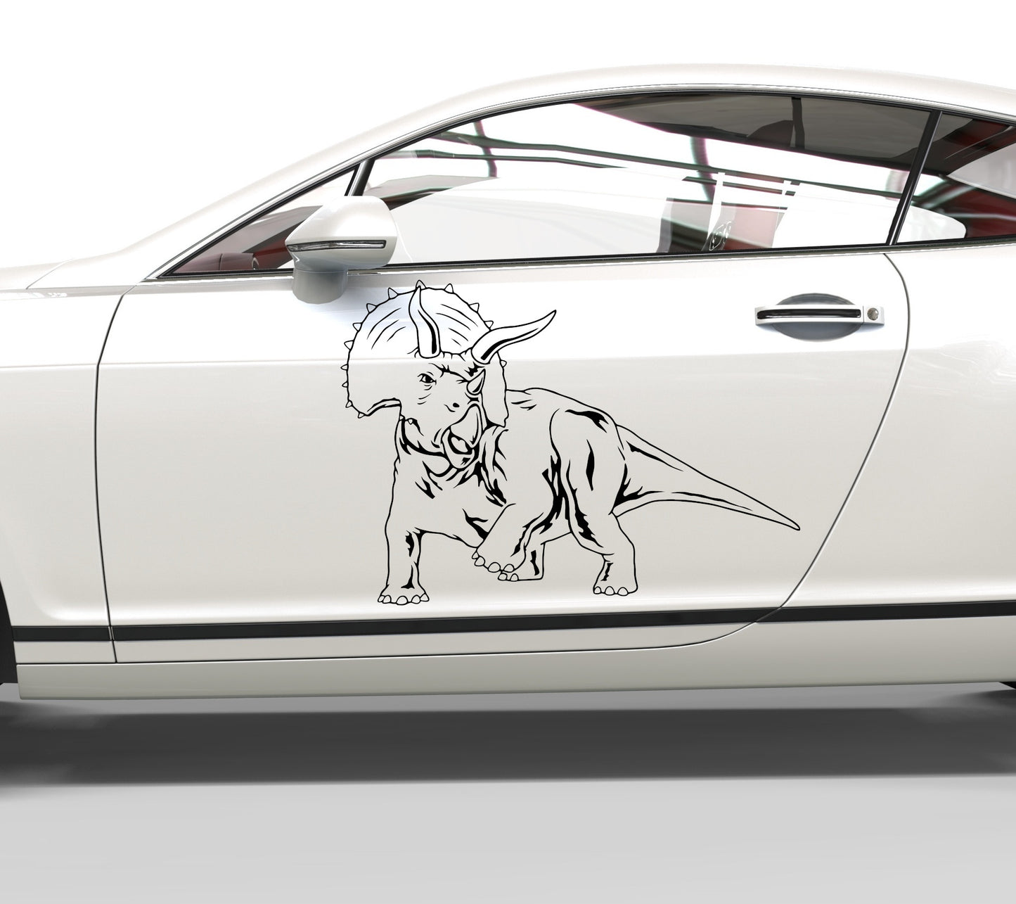 Autoaufkleber Triceratops Dinosaurier
