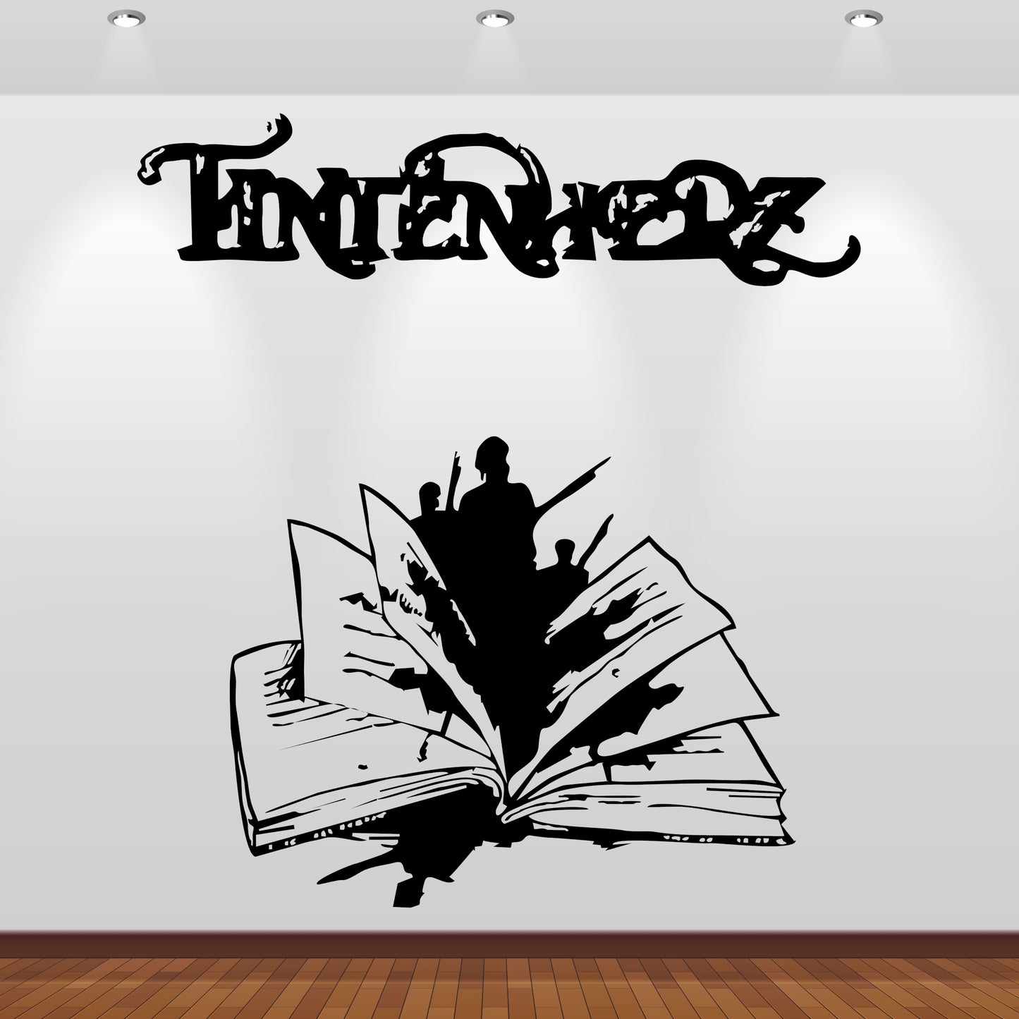 Wandtattoo Tintenherz - Heraus lesen