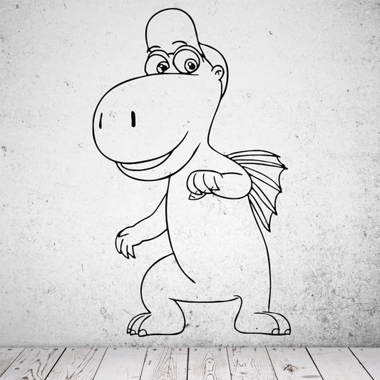 Wandtattoo Drache Kokosnuss Portrait