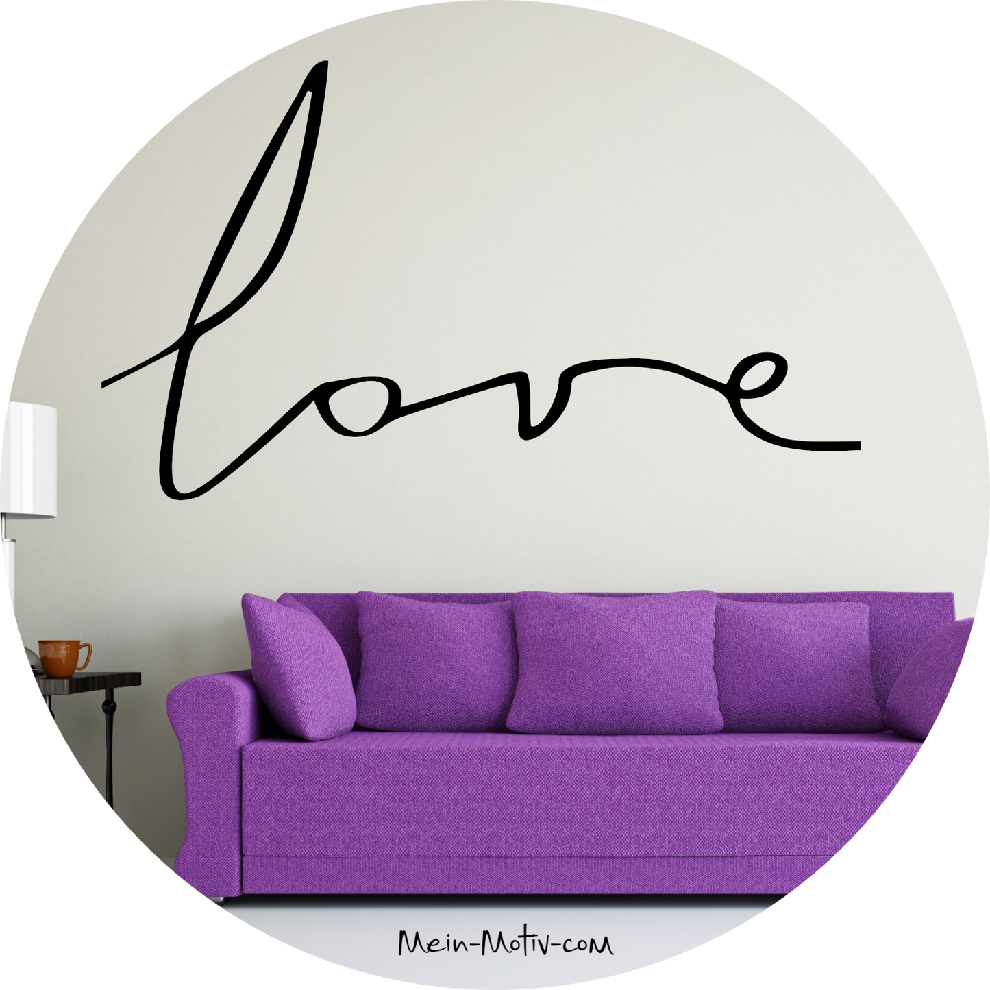 Wandtattoo Love Schriftzug