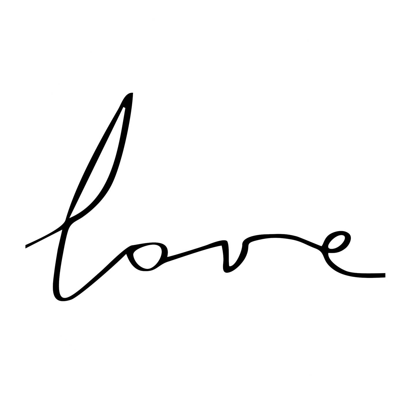 Wandtattoo Love Schriftzug