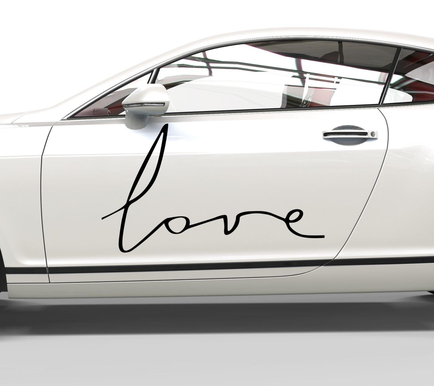 Autoaufkleber Love Schriftzug