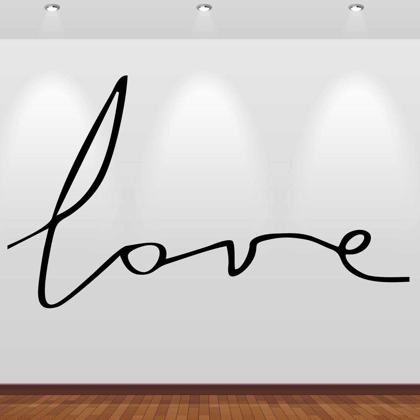 Wandtattoo Love Schriftzug