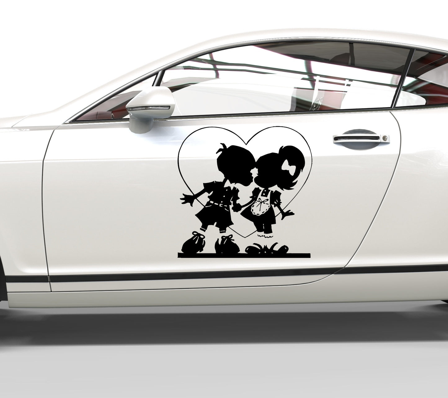 Autoaufkleber Liebesgrüße