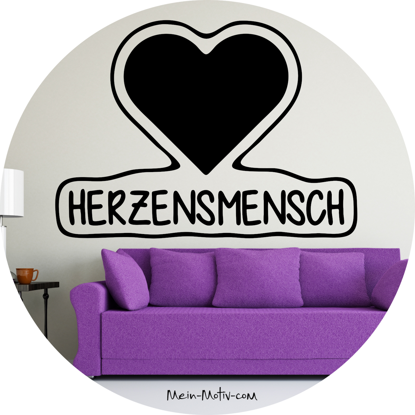 Wandtattoo Herzensmensch - Lieblingsmensch