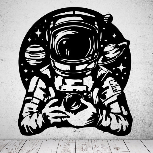 Wandtattoo Astronaut mit Kamera