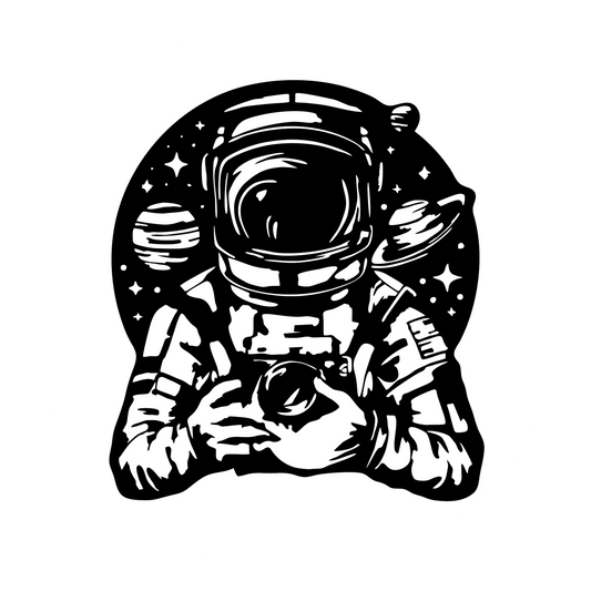 Wandtattoo Astronaut mit Kamera