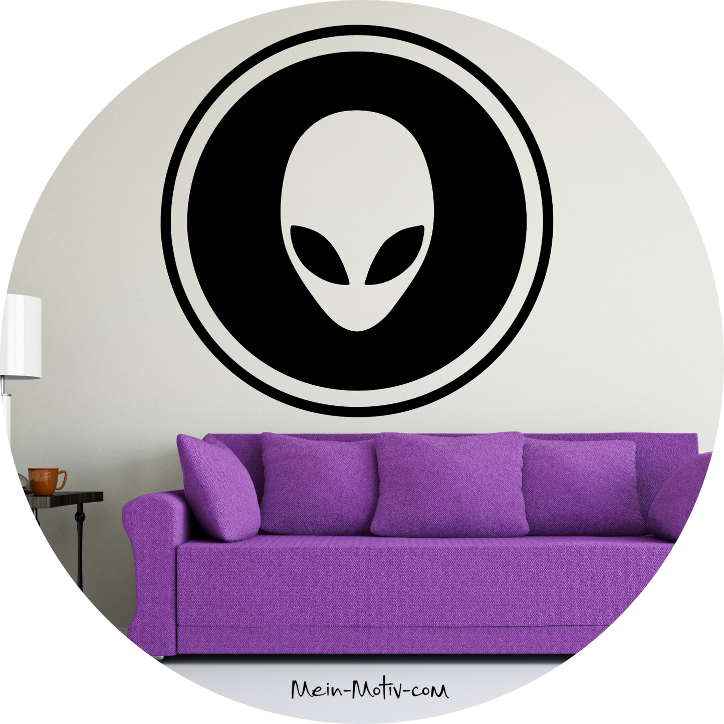 Wandtattoo Alien umkreist
