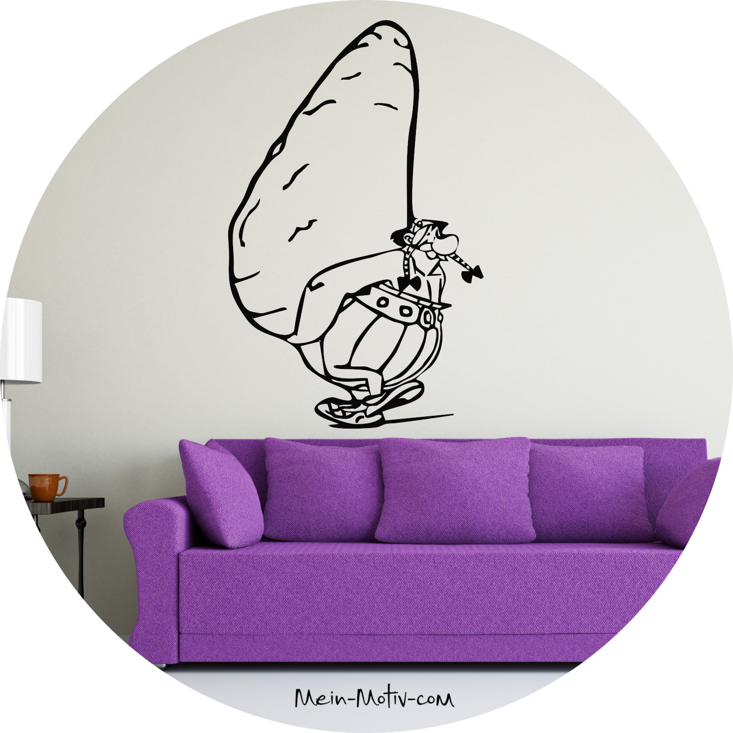 Wandtattoo Asterix und Obelix Hinkelstein