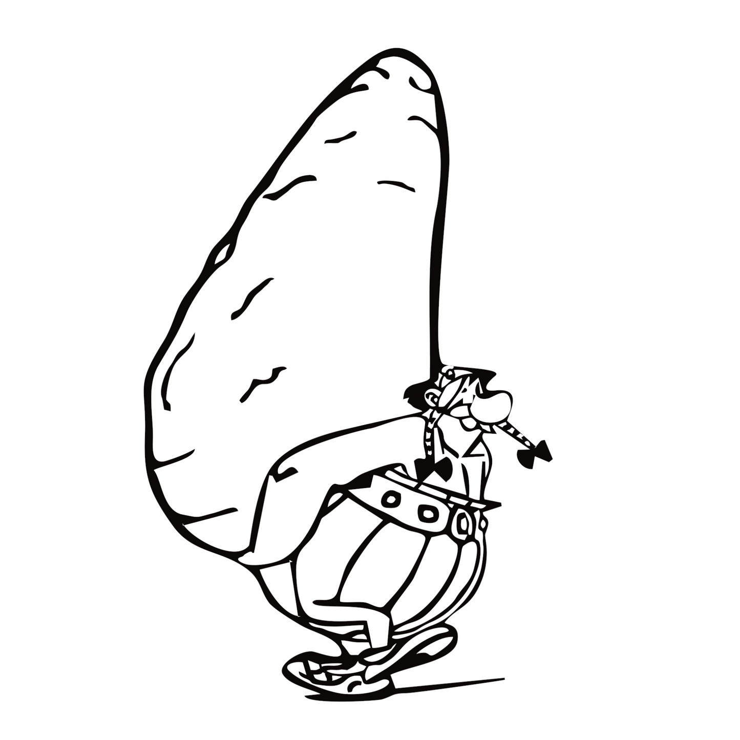 Autoaufkleber Asterix und Obelix Hinkelstein