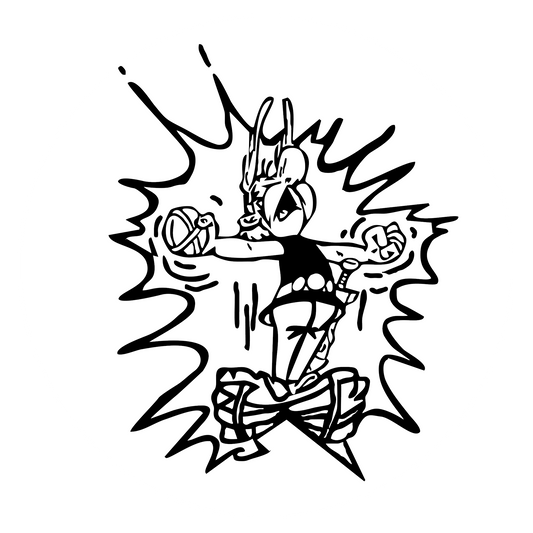 Wandtattoo Asterix und Obelix Zaubertrank