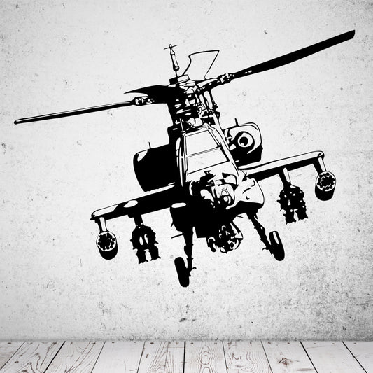 Wandtattoo Apache Helicopter