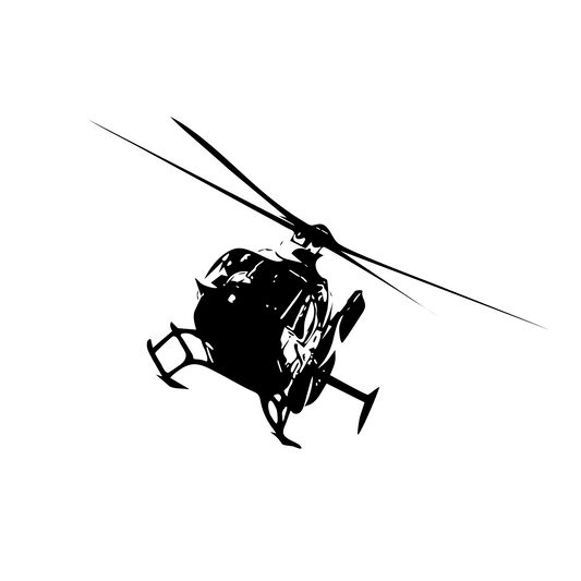 Autoaufkleber Hubschrauber