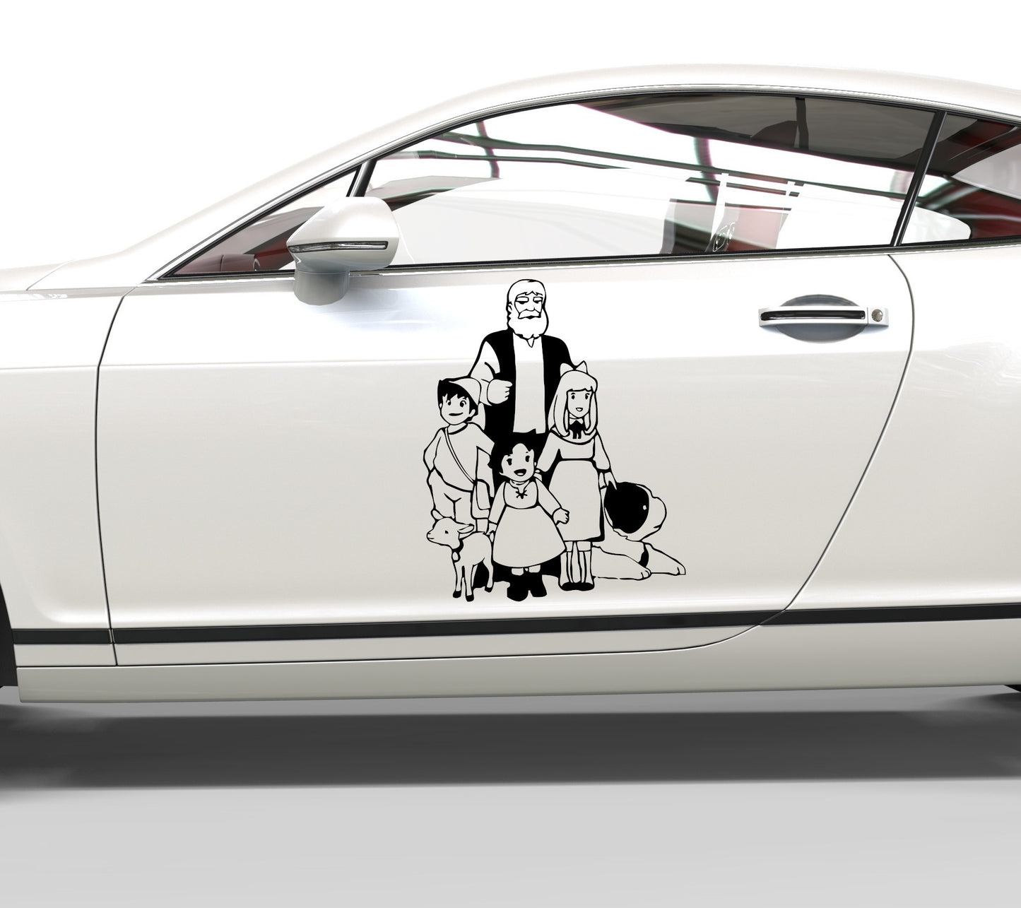 Autoaufkleber Heidi und Freunde