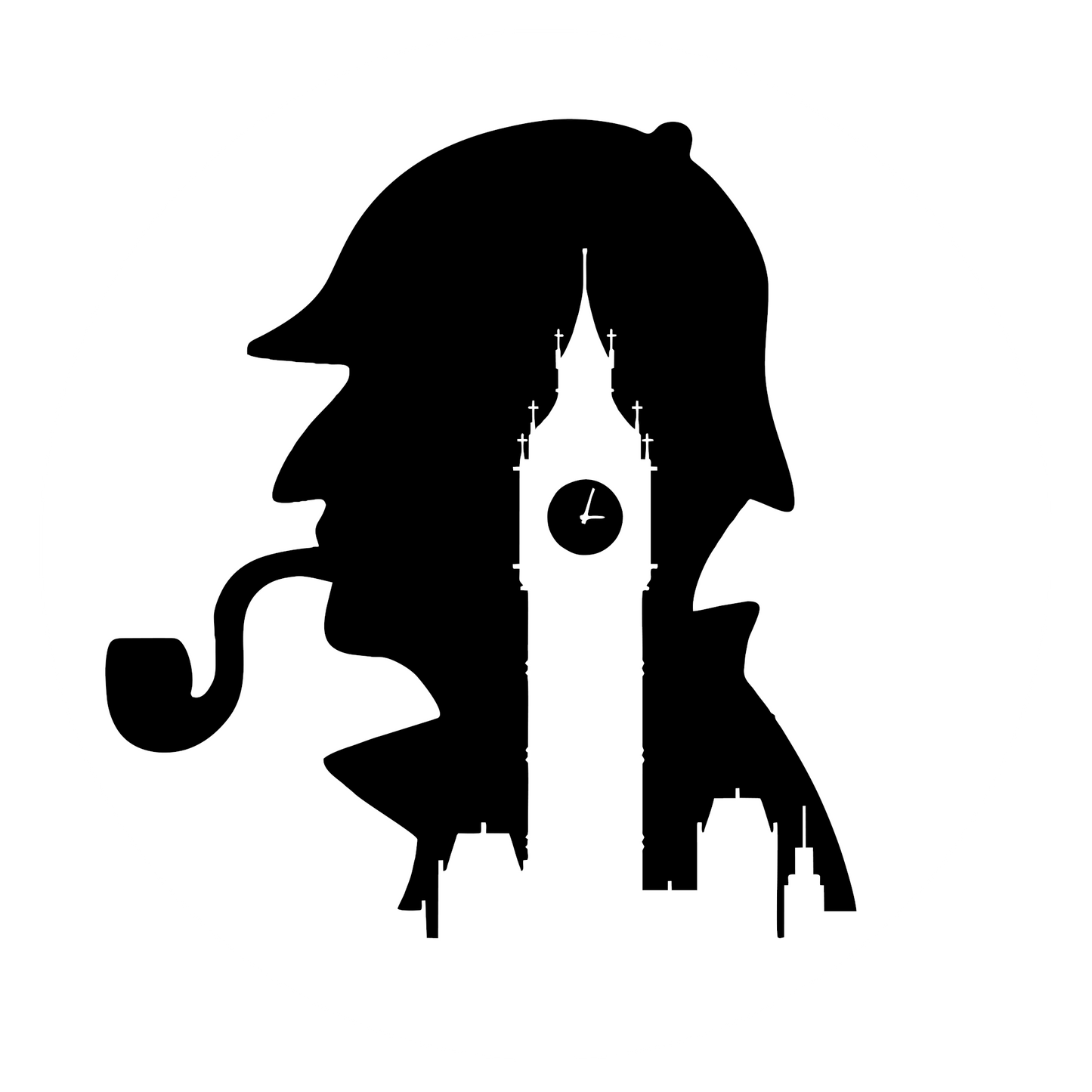 Autoaufkleber Sherlock Holmes mit Big Ben