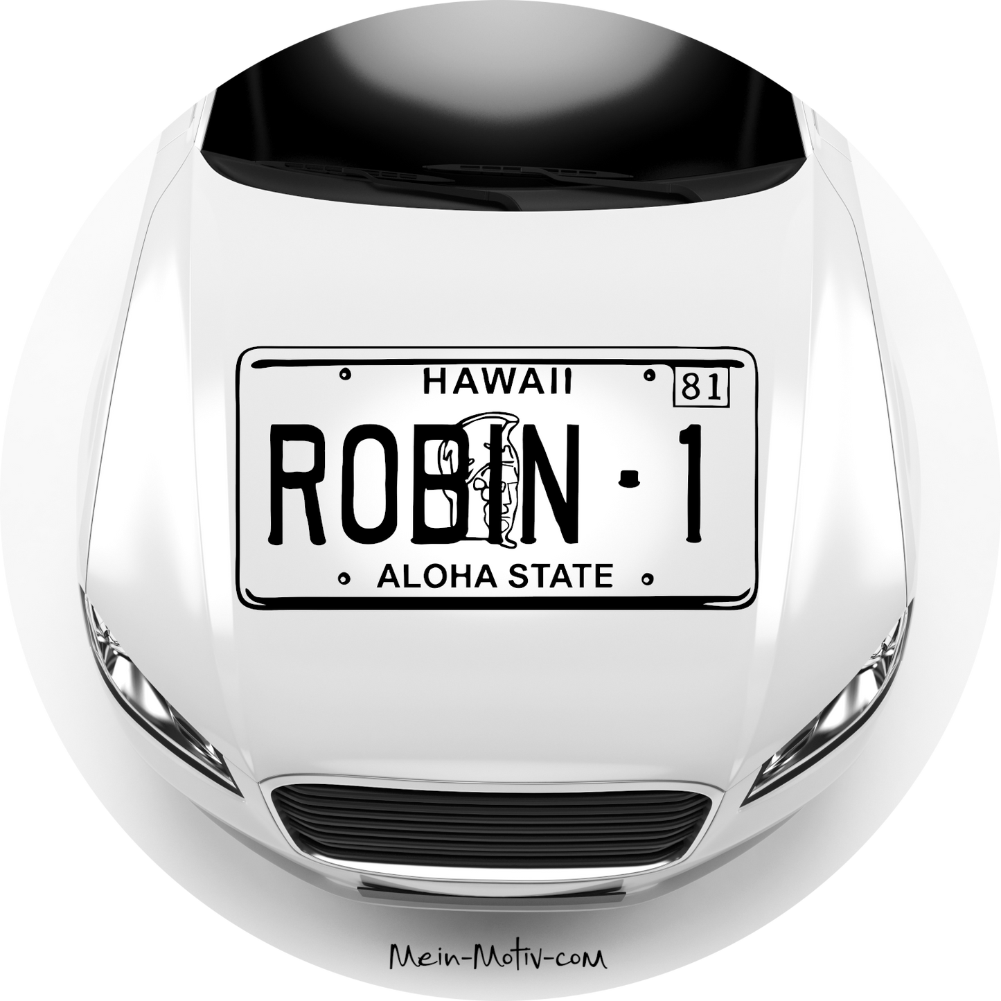 Autoaufkleber Magnum - Robin1 Nummernschild