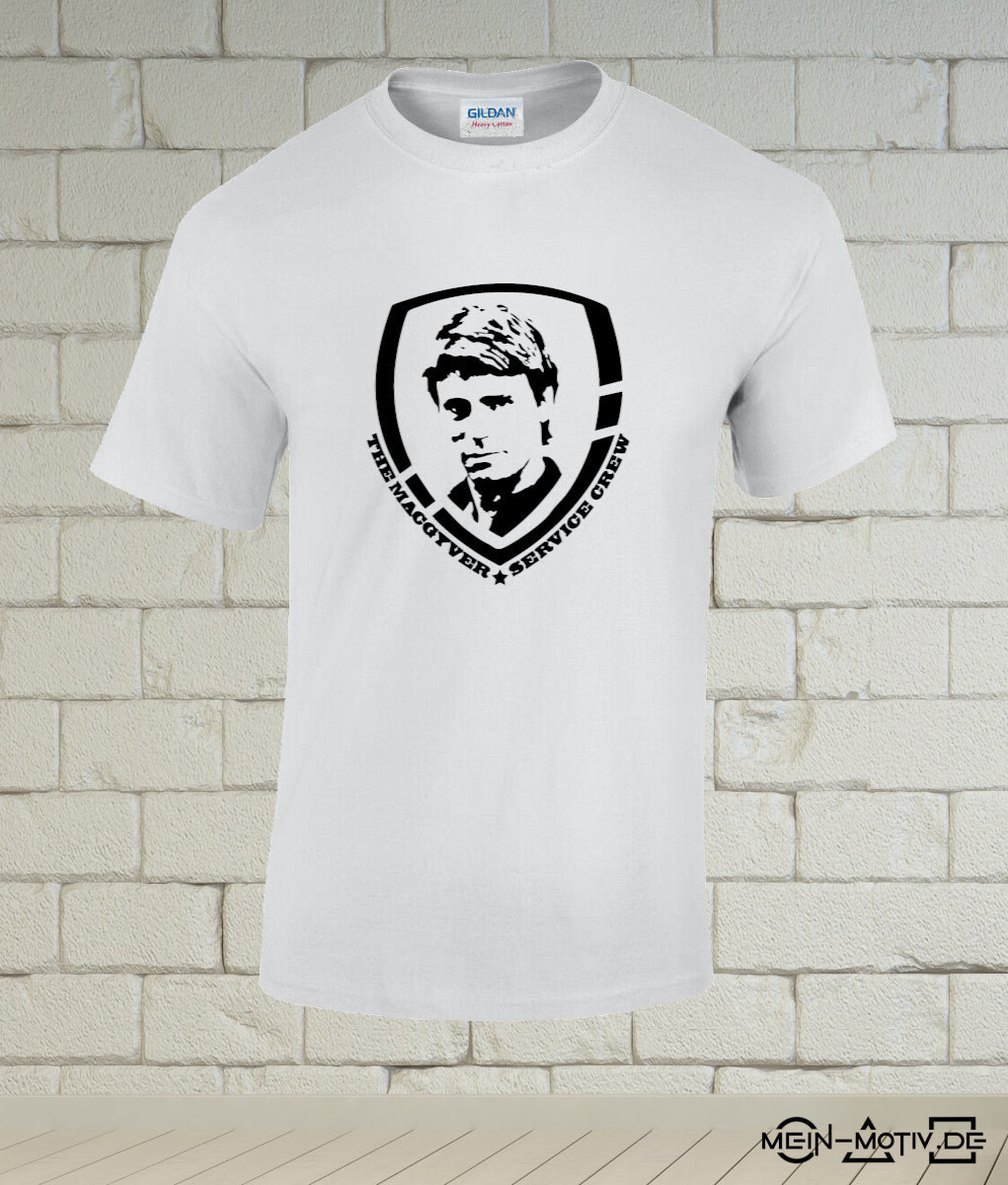 Herren T-Shirt mit Motiv - Macgyver - Service Crew