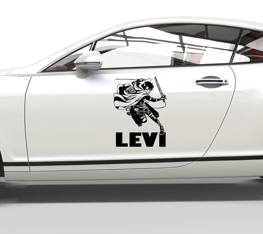 Aufkleber AOT Attack on Titan - Levi Ackermann - Sticker für glatte Flächen