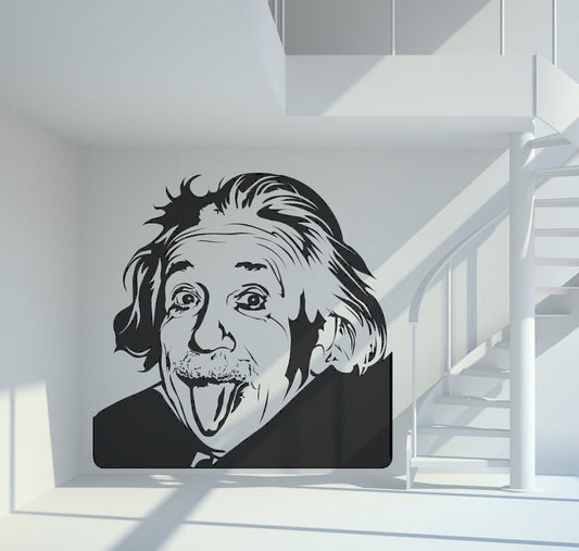 Wandtattoo Albert Einstein - Aufkleber für die Wand