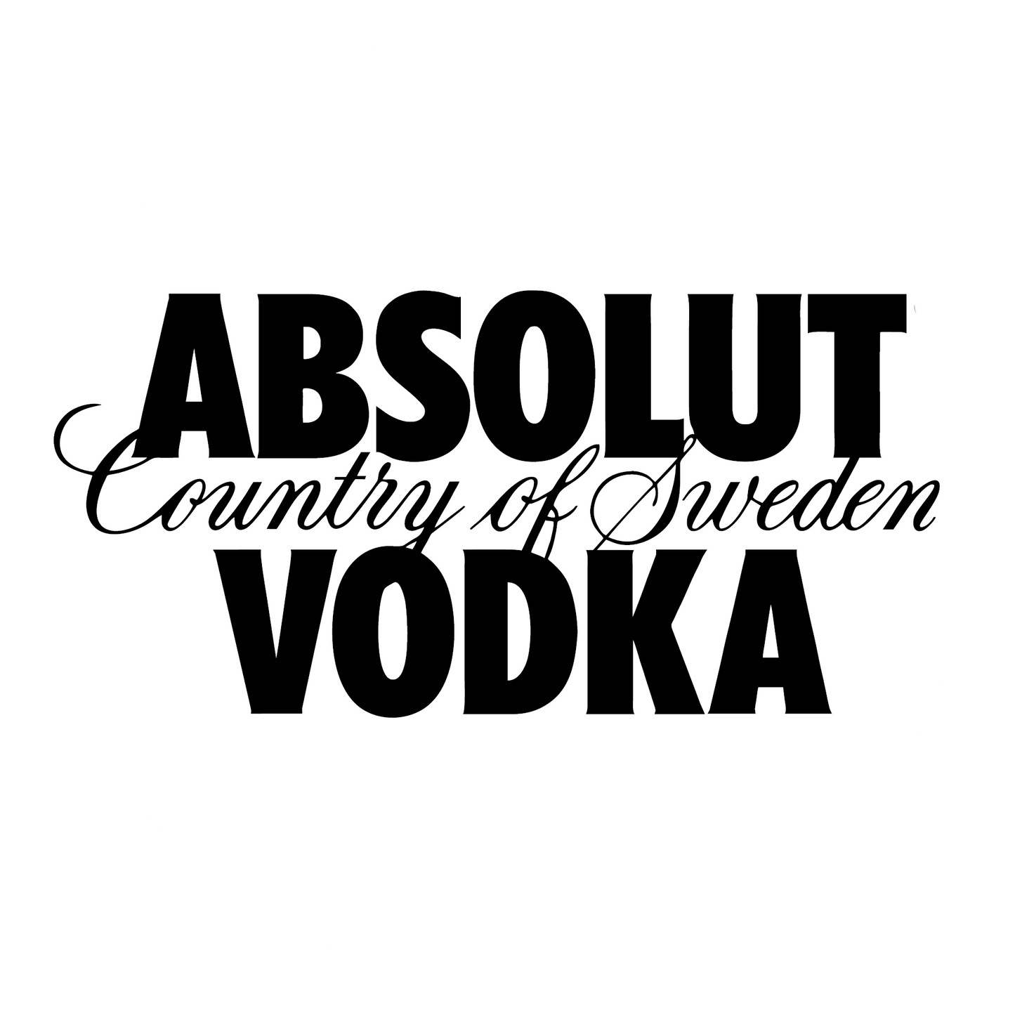 Herren T-Shirt mit Motiv - Absolut Vodka